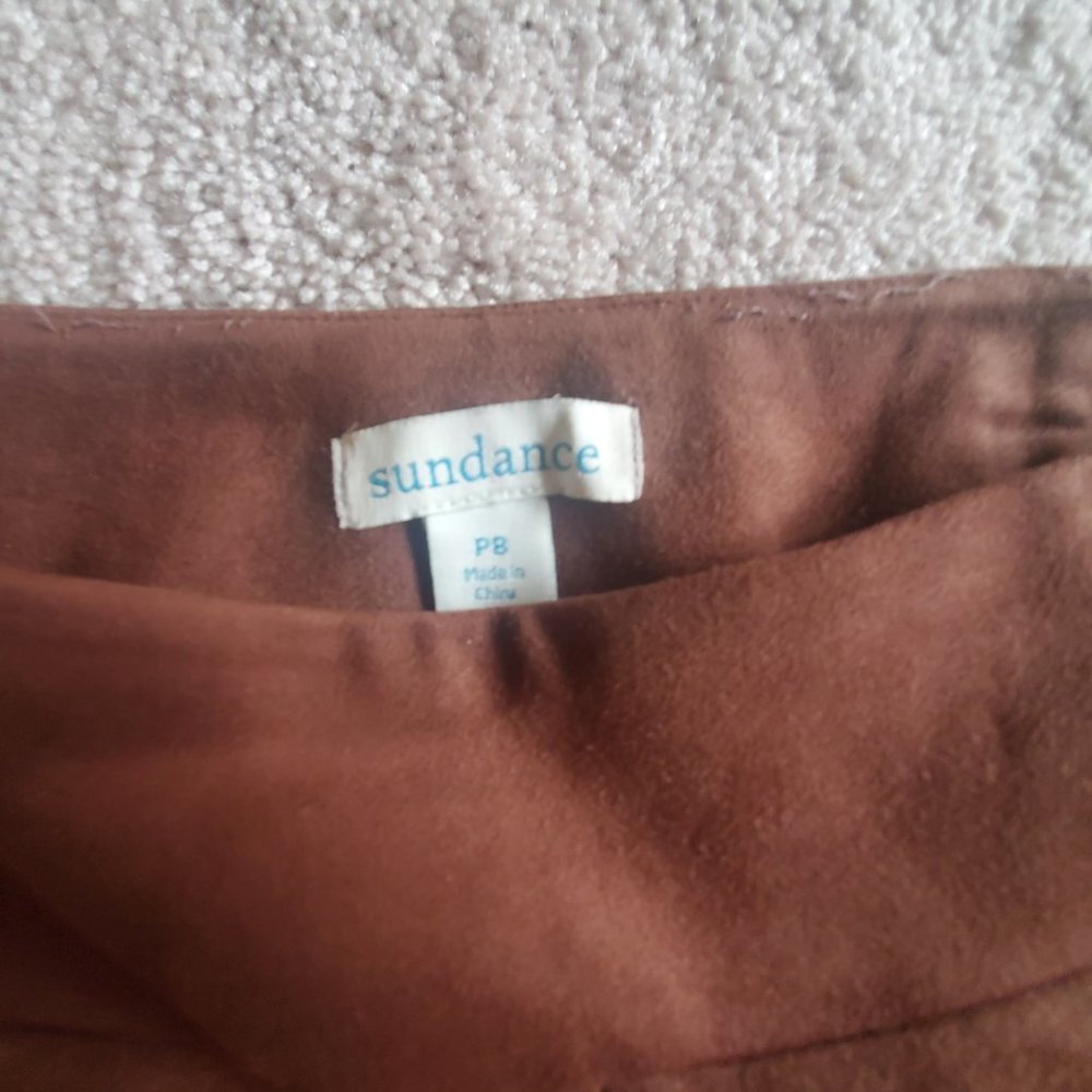 Womens Sundance brand Brown suede slacks